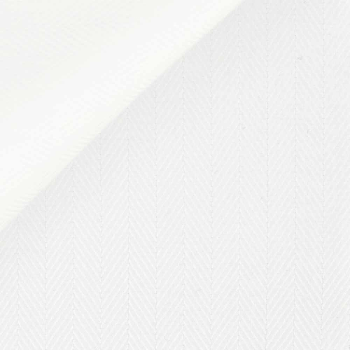 Chevron Uni Blanc (repassage facile)