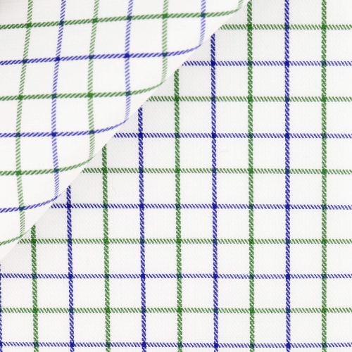 Twill Carreaux Violet Vert