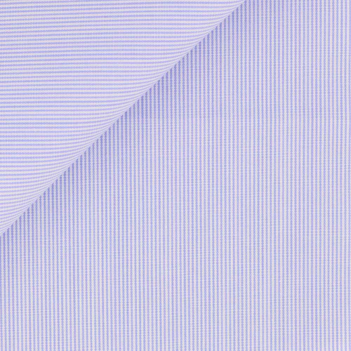 Popeline Rayé Bleu