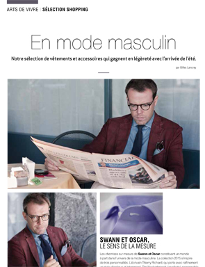 Article Décideurs - En mode masculine