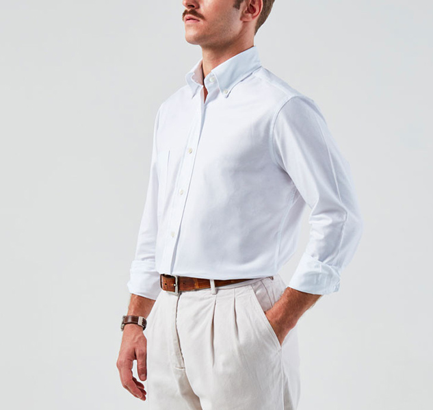 Coupe sur mesure chemise Oxford Swann Paris