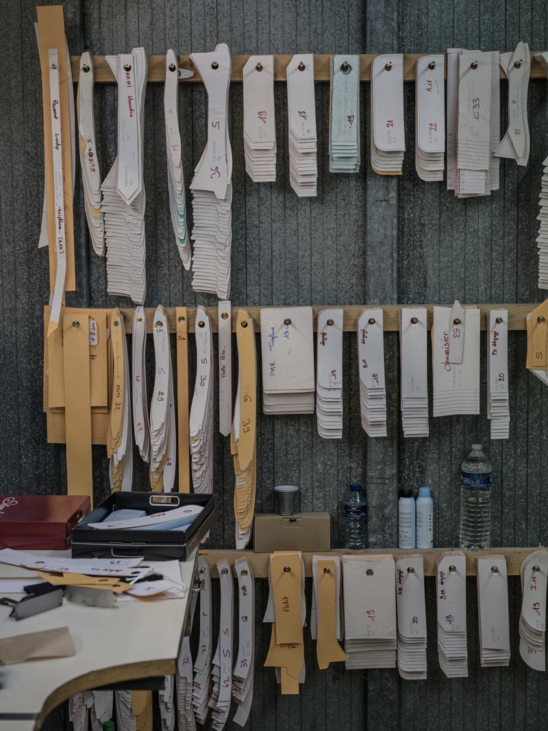 Cols et poignets de chemise sur mesure Swann Paris