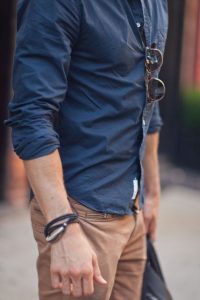 chemise-bleu-marine-casual