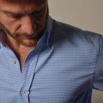 lookbook veste bleu chemise flanelle1