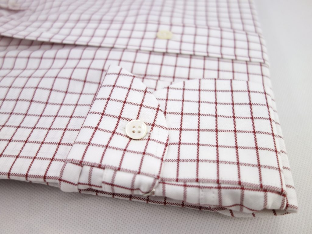 chemise oxford careaux rouge CH081986