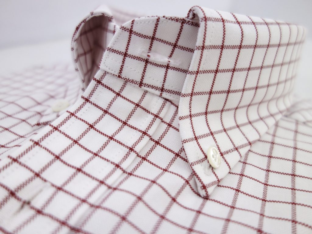chemise oxford careaux rouge CH081986