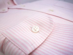 poignet chemise oxford raye rose